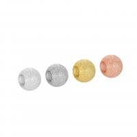 Perles en argent sterling 925, Placage, normes différentes pour le choix & givré, plus de couleurs à choisir, 8mm, Vendu par PC