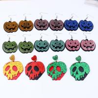 Acrylic Jewelry Earring, Halloween Jewelry Gift & different styles for choice & for woman, more colors for choice, Sold By Pair