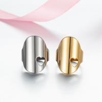 Stainless Steel Finger Ring 304 Stainless Steel Heart Vacuum Ion Plating fashion jewelry & for woman 27mm Sold By PC