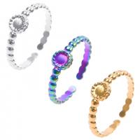 Ring Finger Titantium stali, Koło, biżuteria moda & dla kobiety, dostępnych więcej kolorów, rozmiar:8, sprzedane przez PC