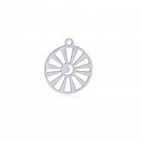 Stainless Steel Pendant Setting 304 Stainless Steel Round Vacuum Ion Plating fashion jewelry & for woman Sold By Bag