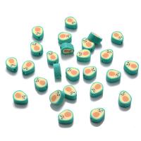 Polymer Clay Beads, Avocado, different packing style for choice & DIY, green, 10mm, Sold By Bag