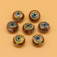 Cloisonne kulki, ze Mosiądz, DIY & różnej wielkości do wyboru, dostępnych więcej kolorów, sprzedane przez PC