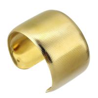 304 rozsdamentes acél Cuff Bangle, divat ékszerek & a nő, aranysárga, 39mm, Belső átmérő:Kb 57mm, Által értékesített PC
