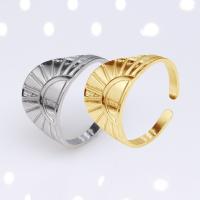 304 Stainless Steel Open Finger Ring, Vacuum Ion Plating, fashion jewelry & for woman, more colors for choice, 10mm,18mm, Sold By PC
