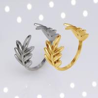 304 Stainless Steel Cuff Finger Ring, Vacuum Ion Plating, fashion jewelry & for woman, more colors for choice, 10mm, Sold By PC