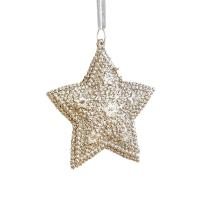 Plastic Christmas Hanging Ornaments, Snowflake, DIY & different styles for choice, more colors for choice, Sold By PC