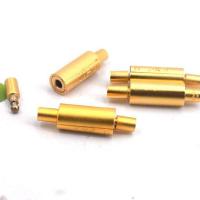 Fivela  de baioneta de bronze, cobre, cromado de cor dourada, DIY, níquel, chumbo e cádmio livre, 10x2mm, vendido por PC