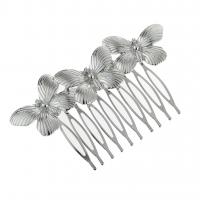 Decorative Hair Combs, Tibetan Style, plated, for woman, more colors for choice, nickel, lead & cadmium free, 85mm, Sold By PC