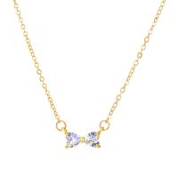 Zinc Alloy Jewelry Necklace fashion jewelry & micro pave cubic zirconia & for woman Length 49.5 cm Sold By PC