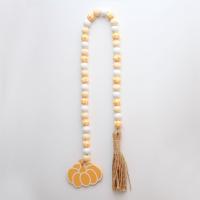 Schima Superba Hanging Ornaments, with Linen, Pumpkin, mixed colors, Length:Approx 77 cm, Sold By PC