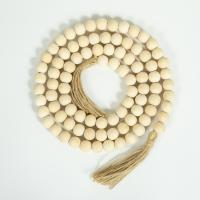 Hanging Ornaments, Schima Superba, with Linen, Round, 20mm, Length:Approx 158 cm, Sold By PC