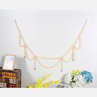 Hanging Ornaments, Schima Superba, with Linen, 16mm, Length:Approx 123 cm, Sold By PC