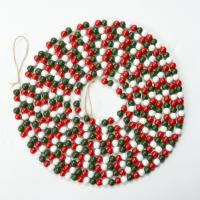 Schima Superba Weihnachten hängenDe Ornamente, rund, gemischte Farben, 12mm, ca. 507PCs/Strang, verkauft von Strang