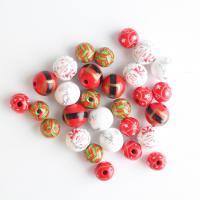 Drvene perle, Schima Superba, Krug, možete DIY & različitih stilova za izbor, više boja za izbor, Približno 1000računala/Torba, Prodano By Torba