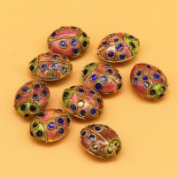 Cloisonne Beads with Brass DIY Sold By PC