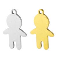Stainless Steel Pendants 304 Stainless Steel Boy Galvanic plating DIY Approx 1mm Sold By Bag