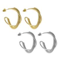 Boucle d'oreille de gaujon en acier inoxydable, Acier inoxydable 304, bijoux de mode & pour femme, plus de couleurs à choisir, 10x30mm, Vendu par paire