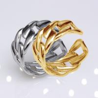 Anel de dedo de aço inoxidável, Aço inoxidável 304, joias de moda & para mulher, Mais cores pare escolha, 10mm, vendido por PC