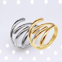 Stainless Steel Finger Ring 304 Stainless Steel Vacuum Ion Plating fashion jewelry & for woman 15mm Sold By PC