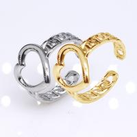 Stainless Steel Finger Ring, 304 Stainless Steel, Heart, Vacuum Ion Plating, fashion jewelry & Unisex, more colors for choice, 12mm, Sold By PC