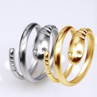 Stainless Steel Finger Ring, 304 Stainless Steel, Snake, Vacuum Ion Plating, fashion jewelry & for woman, more colors for choice, 14mm, Sold By PC