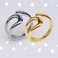 Stainless Steel Finger Ring, 304 Stainless Steel, Vacuum Ion Plating, fashion jewelry & Unisex, more colors for choice, 15mm, Sold By PC