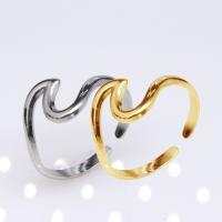 Rozsdamentes acél Finger Ring, 304 rozsdamentes acél, divat ékszerek & a nő, több színt a választás, 10mm, Által értékesített PC