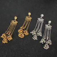 Tibetan Style Drop Earrings, plated, fashion jewelry & for woman, more colors for choice, nickel, lead & cadmium free, 30x100mm, Sold By Pair
