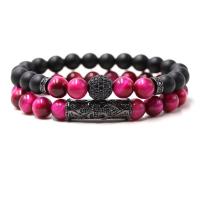 Gemstone Bracelets Natural Stone fashion jewelry & Unisex 190mm Sold By PC