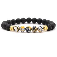 Gemstone Bracelets Natural Stone with Malachite fashion jewelry & Unisex 190mm Sold By PC