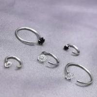 Strass Ohrring, 925 Sterling Silber, verschiedene Größen vorhanden & für Frau & mit Strass, keine, verkauft von Paar