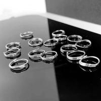 925 argento sterlina Huggie Orecchino ad anello, Ciambella, formato differente per scelta & per la donna, argento, Venduto da coppia
