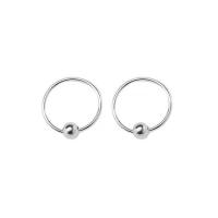 925 Sterling Zilver Huggie Hoop Earring, Donut, verschillende grootte voor keus & voor vrouw, zilver, Verkocht door pair