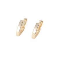 Brass Huggie Hoop Earring, gold color plated, different styles for choice & micro pave cubic zirconia & for woman, Sold By Pair