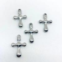Stainless Steel Cross Pendants, 304 Stainless Steel, machine polishing, original color, 15.40x22x4mm, Sold By PC