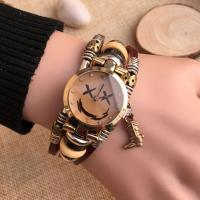 Women Wrist Watch Zinc Alloy with Cowhide & Organic Glass waterproofless & Chinese movement & for woman nickel lead & cadmium free Length Approx 7.09 Inch Sold By PC