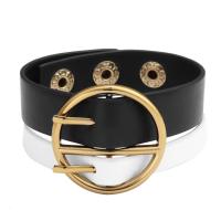 Bracelets cordon PU, cuir PU, Placage, bijoux de mode & unisexe, deux couleurs différentes, 220mm, Vendu par PC