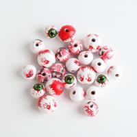 Schima Superba Beads, Round, Halloween Design & DIY & different styles for choice, more colors for choice, Approx 100PCs/Bag, Sold By Bag