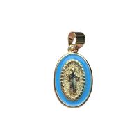 Brass Jewelry Pendants Oval gold color plated for woman & enamel nickel lead & cadmium free Sold By PC