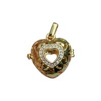 Rhinestone Brass Pendants, with Rhinestone & Plastic Pearl, Heart, gold color plated, different styles for choice & for woman, more colors for choice, nickel, lead & cadmium free, Sold By PC