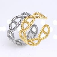 304 Stainless Steel Open Finger Ring, Vacuum Ion Plating, fashion jewelry & for woman, more colors for choice, 7mm, Sold By PC