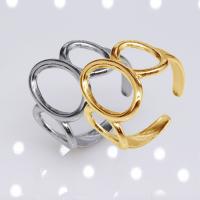 304 Stainless Steel Open Finger Ring, Vacuum Ion Plating, fashion jewelry & Unisex, more colors for choice, 16mm, Sold By PC