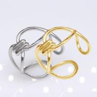 304 Stainless Steel Open Finger Ring Vacuum Ion Plating fashion jewelry & for man 10mm Sold By PC