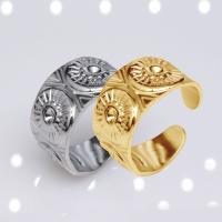 304 Stainless Steel Open Finger Ring, Vacuum Ion Plating, fashion jewelry & for man, more colors for choice, 11mm, Sold By PC