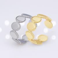 304 Stainless Steel Open Finger Ring, Vacuum Ion Plating, fashion jewelry & for man, more colors for choice, 7mm, Sold By PC