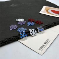 Resin Pendant, Snowflake, epoxy gel, DIY, more colors for choice, 14x19mm, 20PCs/Bag, Sold By Bag