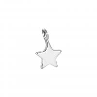 925 Sterling Silver Pendant Star plated Sold By PC