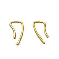 Brass Stud Earring, 18K gold plated, fashion jewelry & for woman, golden, nickel, lead & cadmium free, 43.60mm, Sold By Pair