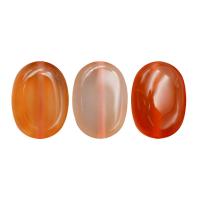 Natürlich rote Achat Perlen, Roter Achat, oval, poliert, DIY, rot, 12x16x4mm, ca. 20PCs/Strang, verkauft von Strang